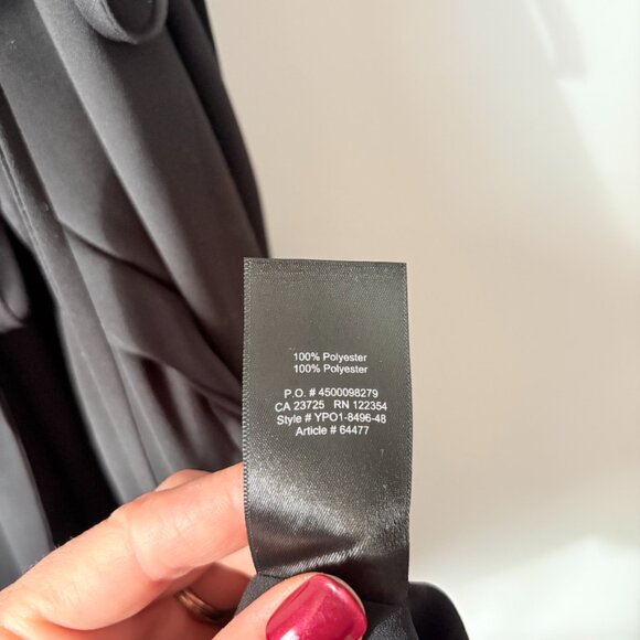 Aritzia Babaton Mini Wrap Wallace Dress Black Size Small - Picture 7 of 8